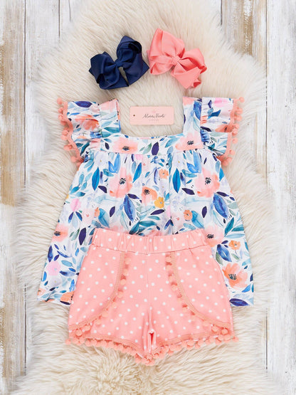 Blushing Susie Pom Pom Outfit
