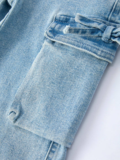 Wide-Leg Denim Pant