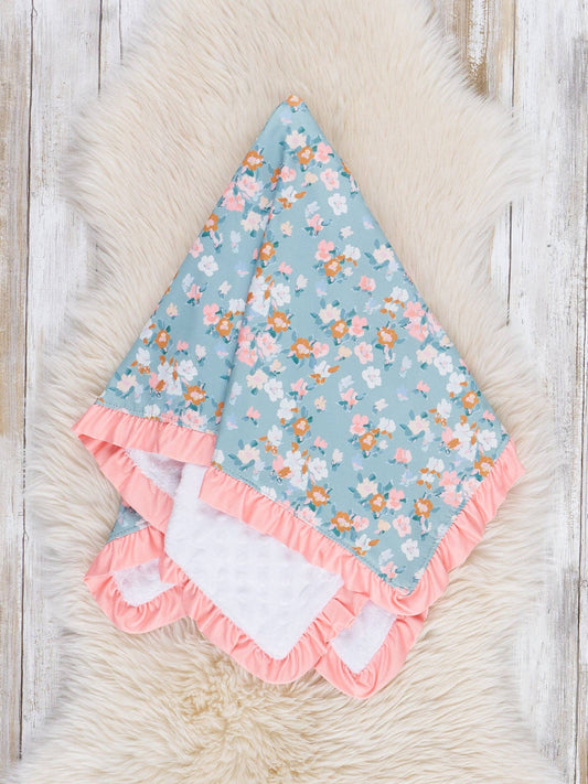 Little Wildflower Ruffle Blanket