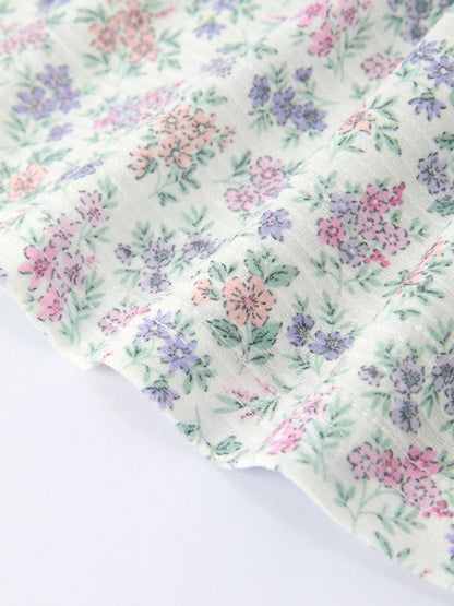 Floral Smocked Bloomers Set