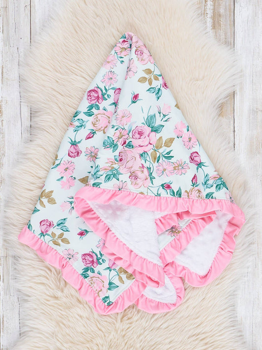 Garden Ruffle Minky Blanket