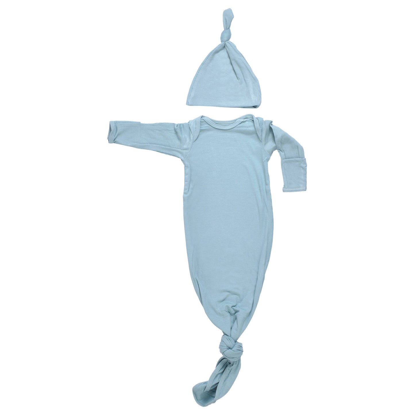 Blue Bird Knotted Gown and Hat