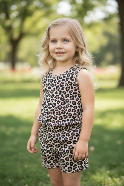 Leopard Short Set