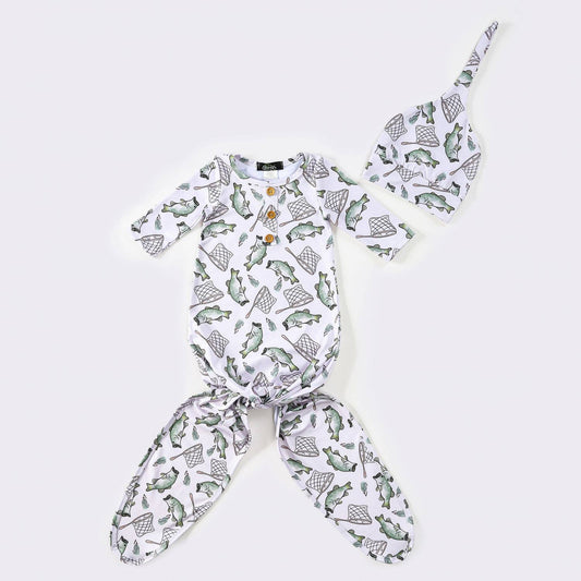 Catch & Release Knotted Gown with Hat