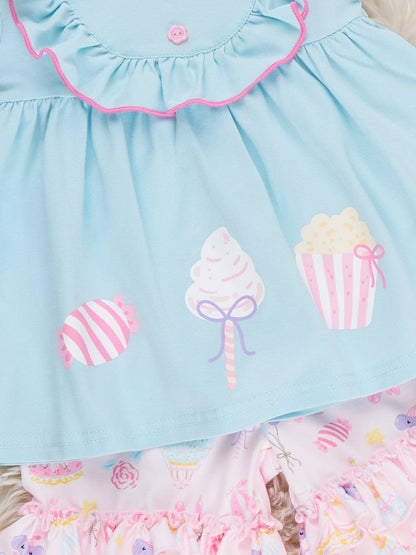 Carousel Twirls Ruffle Set