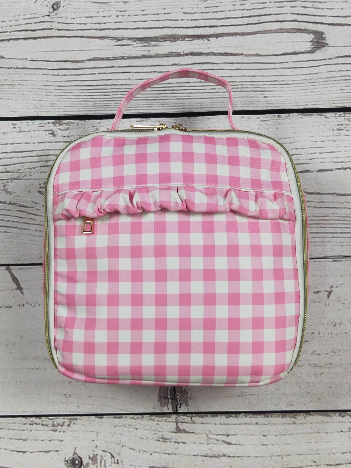 Gingham Ruffle Lunch Box