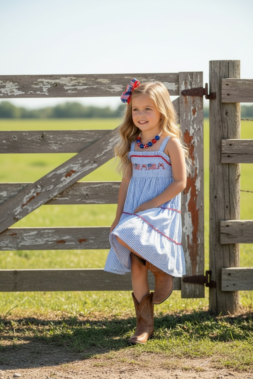 Gingham Flag Dress