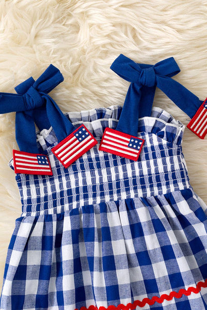 Gingham Flag Bloomer Set