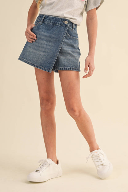 Denim Skort