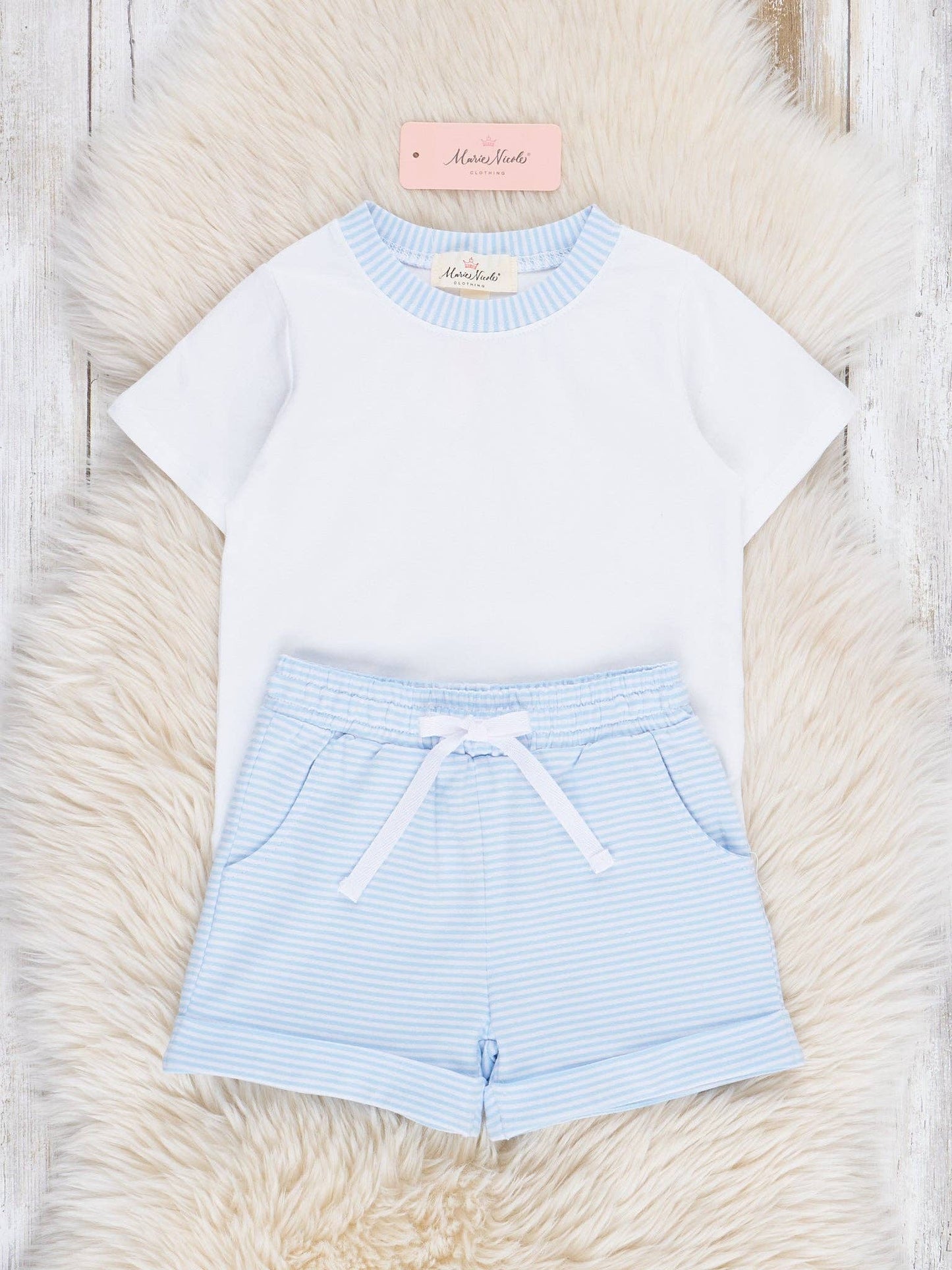 Striped Short Set