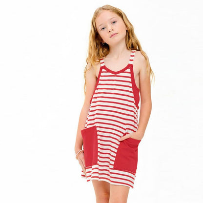 Striped Dress w/ Romper