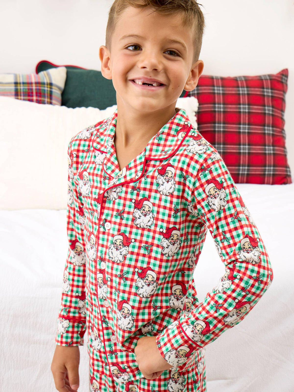 Dear Santa Button Up PJ Set