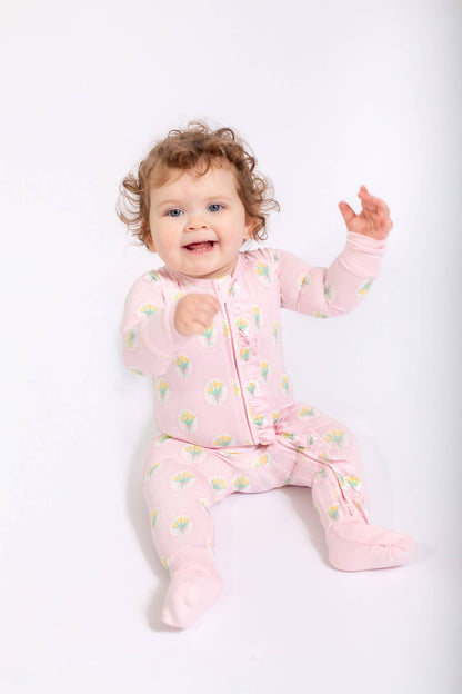 Fancy Tulips Ruffle PJs