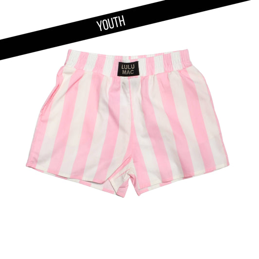 Lulu Mac Light Pink Stripe Short