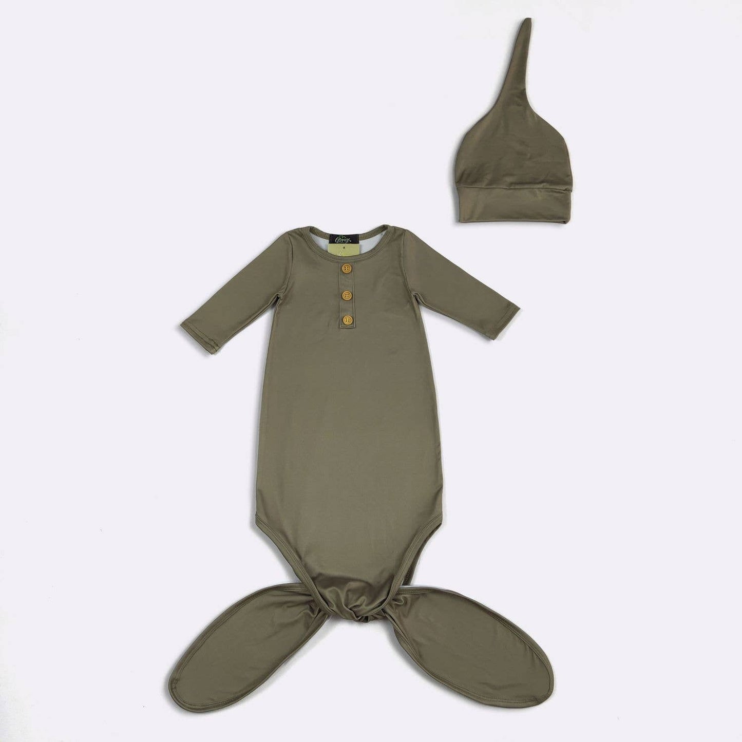 Henley Knotted Gown with Hat