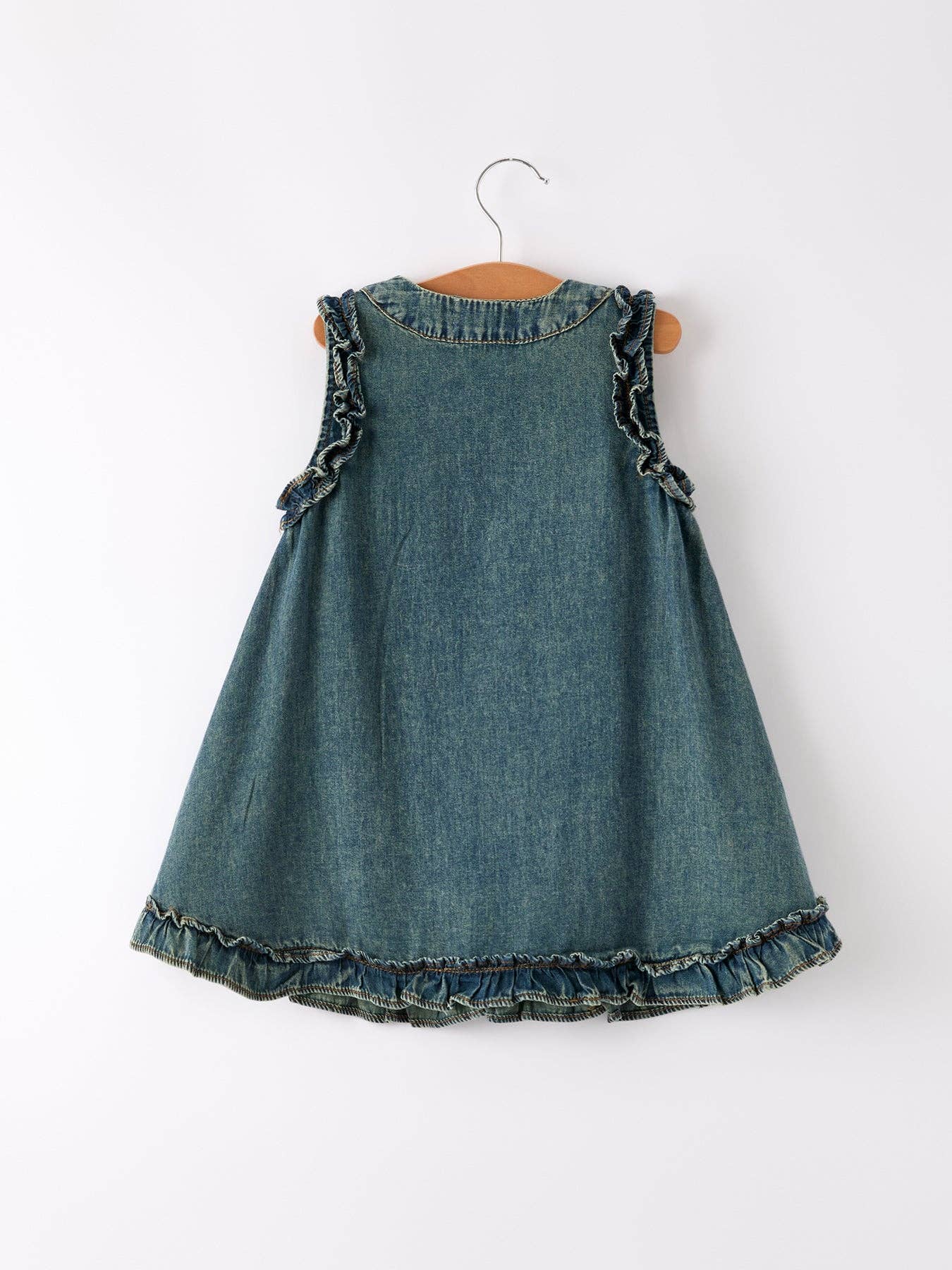 Denim Ruffle Dress