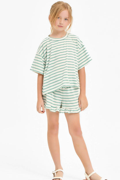 Stripe Short Set
